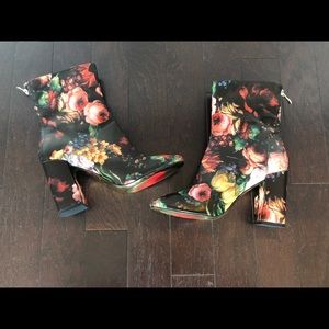 Floral booties